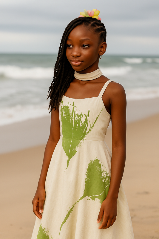 Botanica Imaulé kékére Obirin Dress