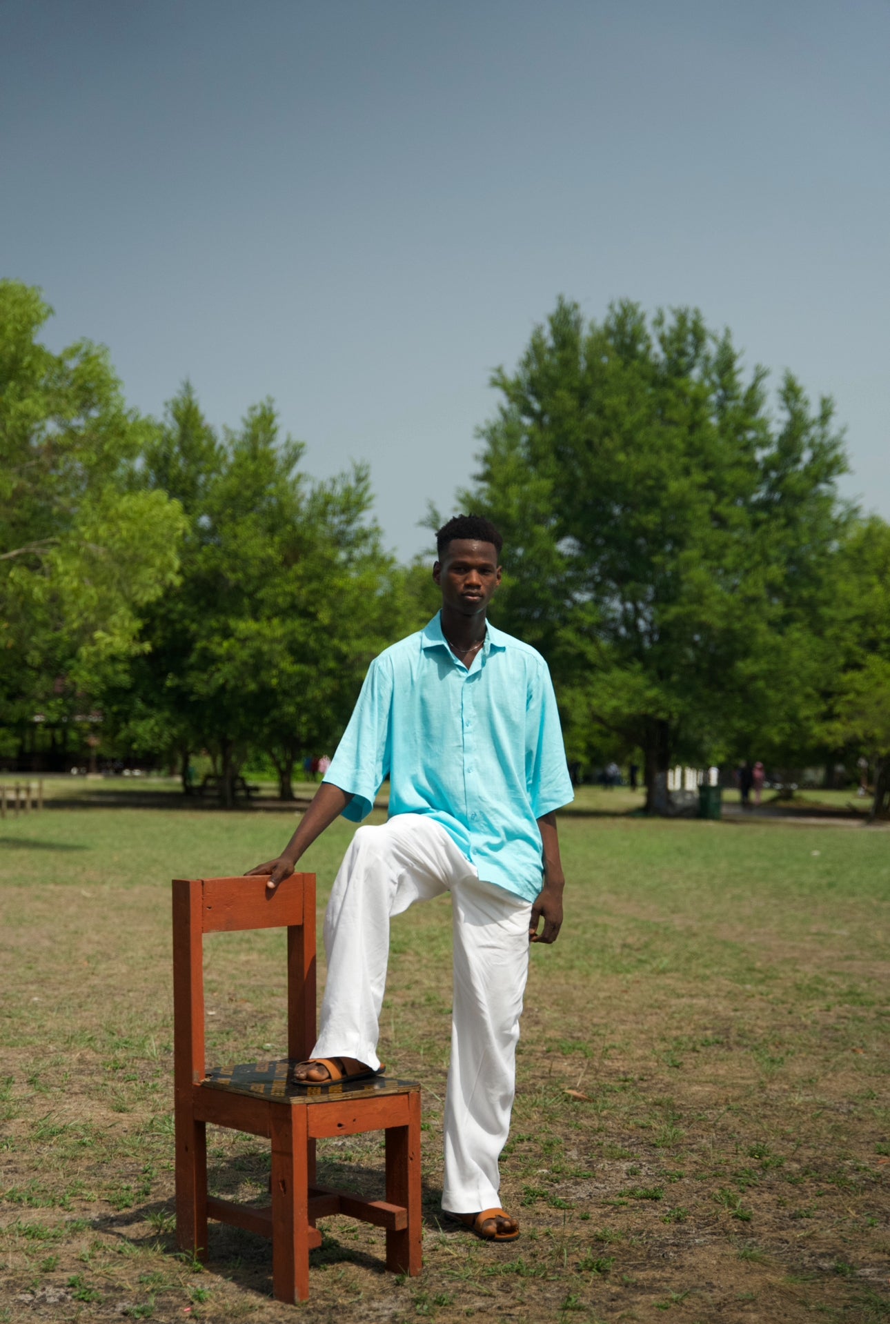 Linen Breeze & Off white Linen Set