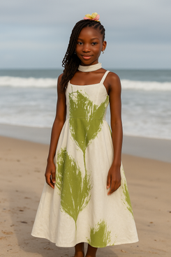 Botanica Imaulé kékére Obirin Dress