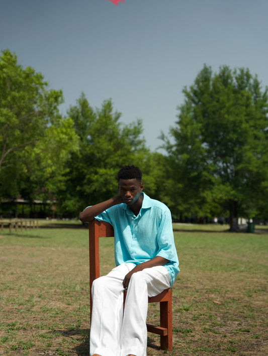 Linen Breeze & Off white Linen Set