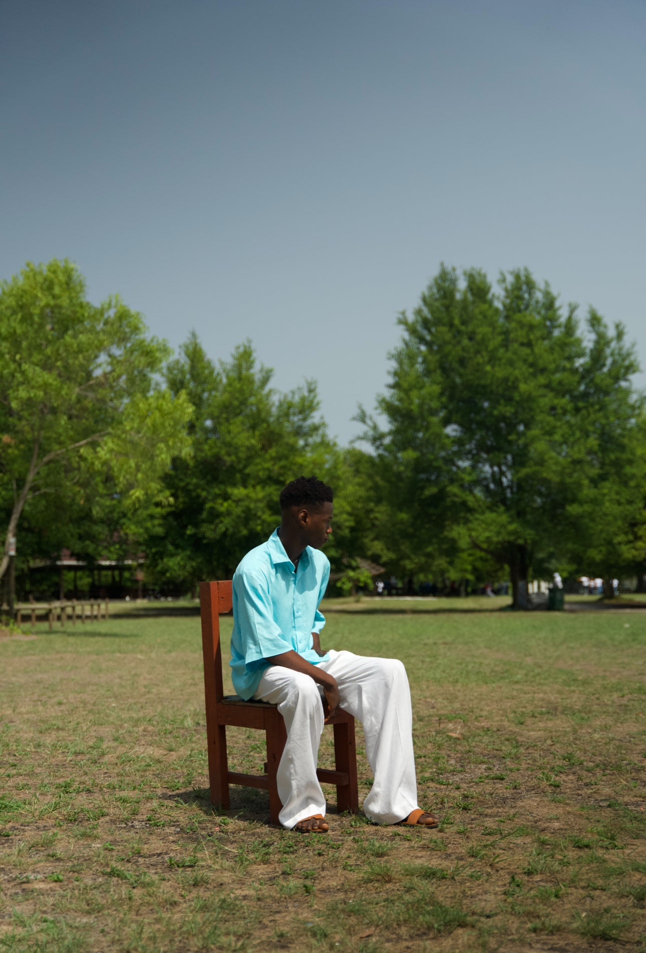 Linen Breeze & Off white Linen Set