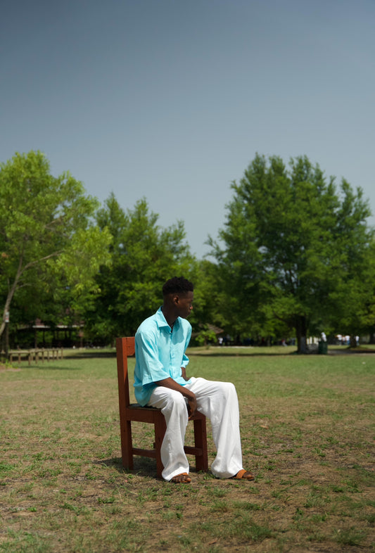 Linen Breeze & Off white Linen Set