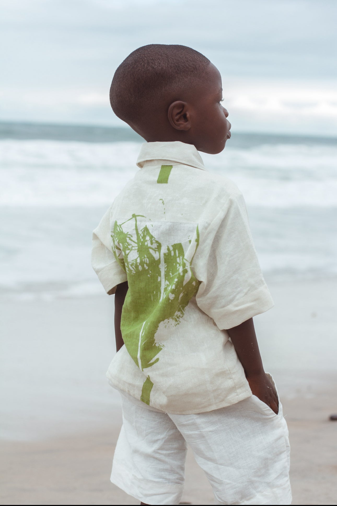 The Imaulé kékéré Okunrin Botanica Linen Set